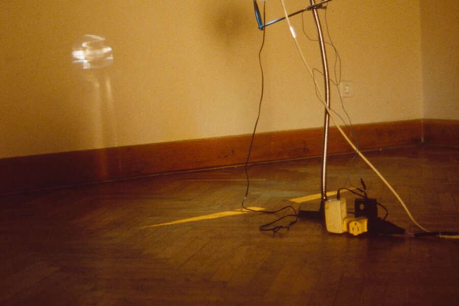 Paul Johnson, Eclipsing Projector, foto archiv Tomáš Ruller, Vašulka Kitchen Brno